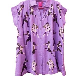 Queen of Sparkles - Purple Sequin Football Dress